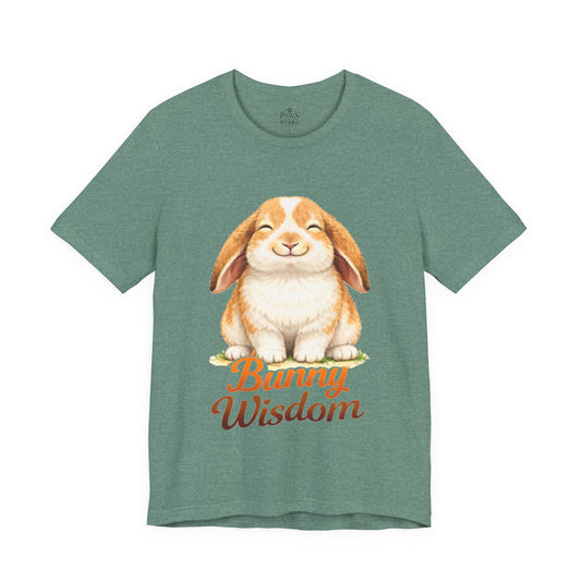 Bunny Wisdom - Soft Unisex Cat T-Shirt