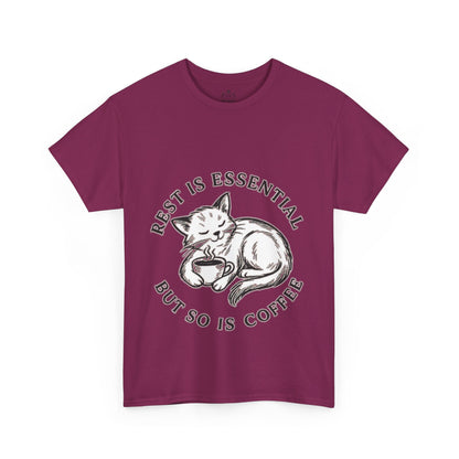 Rest Is Essential Coffee Cat - Classic Unisex T-Shirt