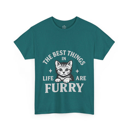 The Best Things in Life are Furry - Classic Cat Unisex T-Shirt