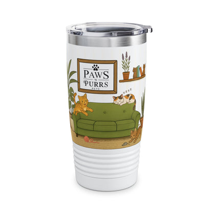 Cat House Zoomies – 20oz Insulated Travel Mug Tumbler