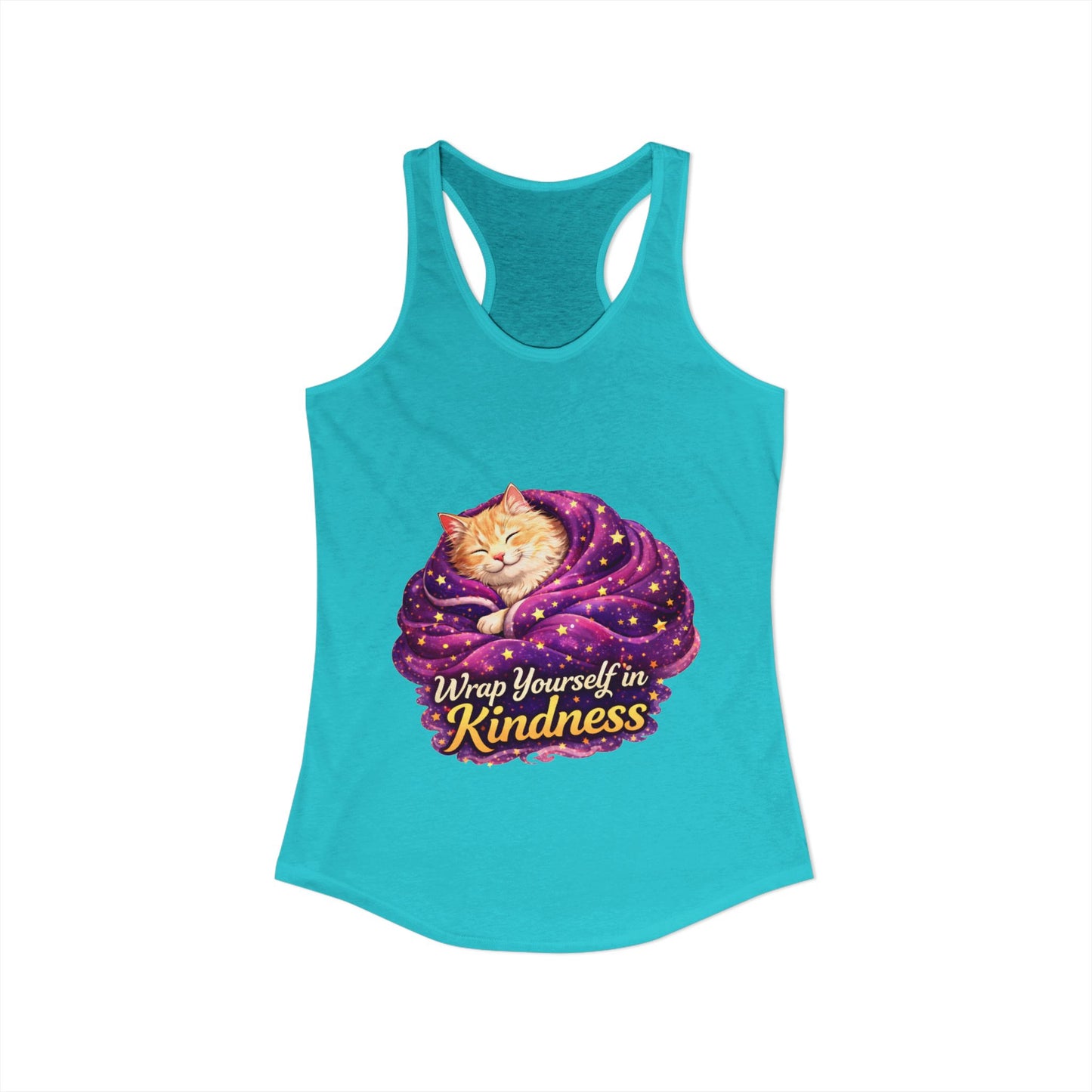 Wrap Yourself in Kindness – Women’s Racerback Tank Top