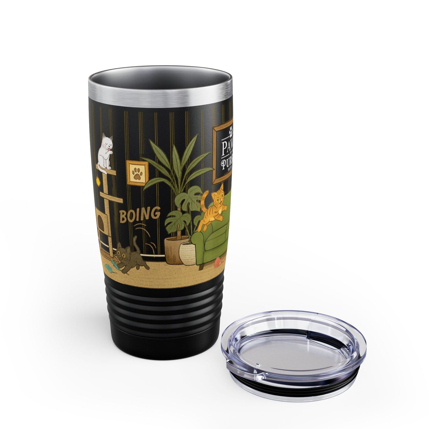 Cat House Zoomies – 20oz Insulated Travel Mug Tumbler