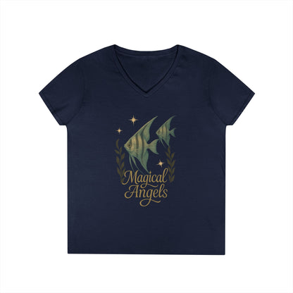 Magical Angels - Women's V-Neck T-Shirt