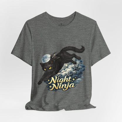 Night Ninja - Soft Unisex Cat T-Shirt