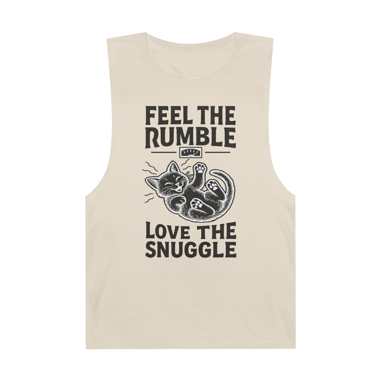 Feel the Rumble, Love the Snuggle - Vintage-Cut Muscle Tank Top
