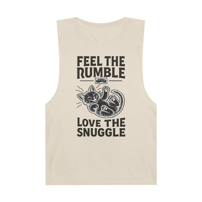 Feel the Rumble, Love the Snuggle - Vintage-Cut Muscle Tank Top