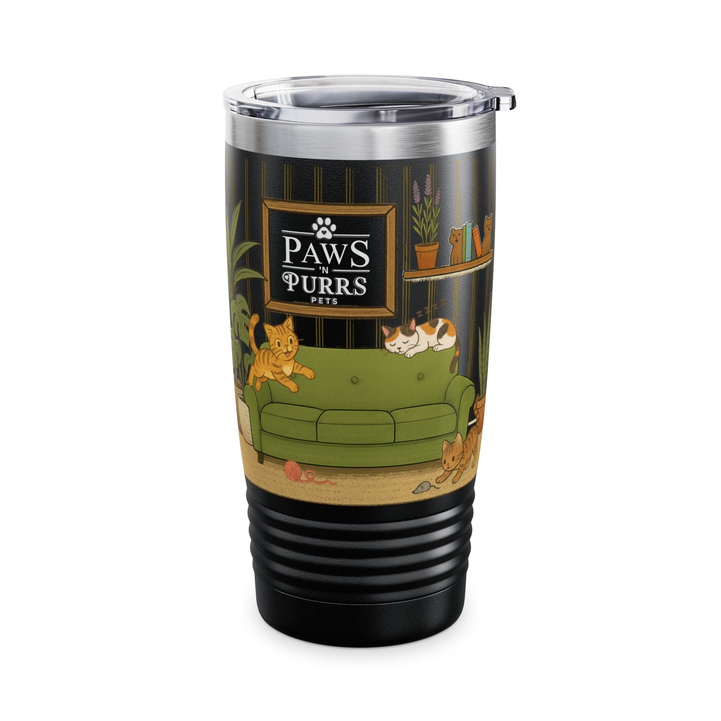 Cat House Zoomies – 20oz Insulated Travel Mug Tumbler