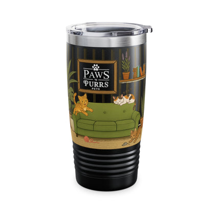 Cat House Zoomies – 20oz Insulated Travel Mug Tumbler