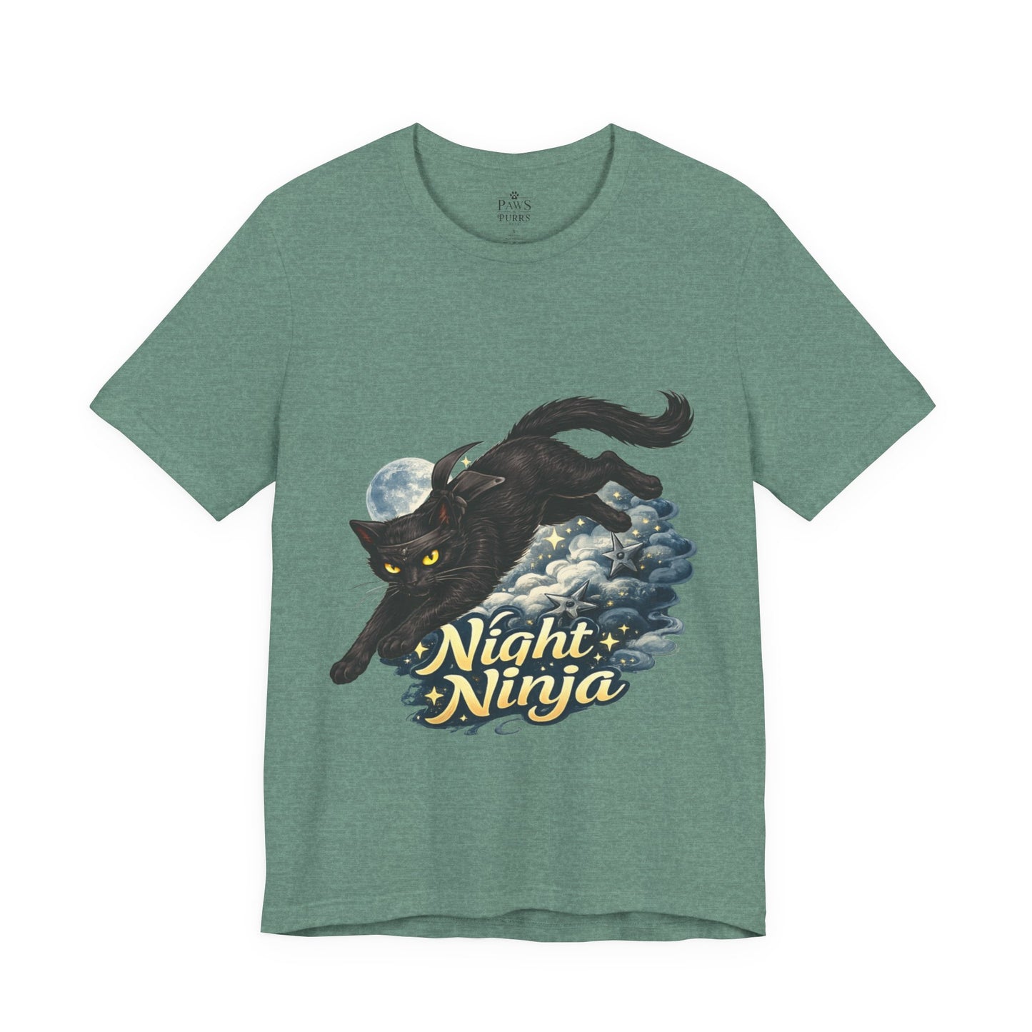 Night Ninja - Soft Unisex Cat T-Shirt