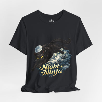 Night Ninja - Soft Unisex Cat T-Shirt