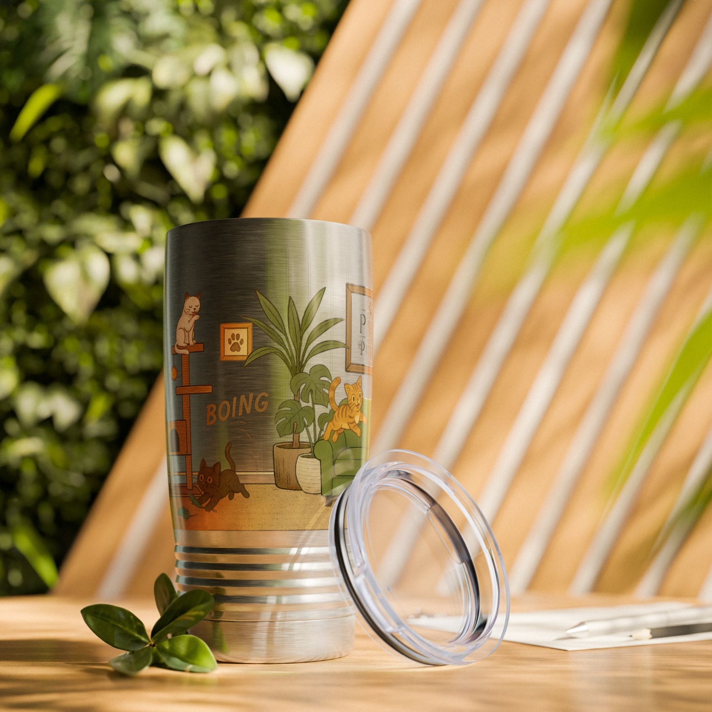 Cat House Zoomies – 20oz Insulated Travel Mug Tumbler