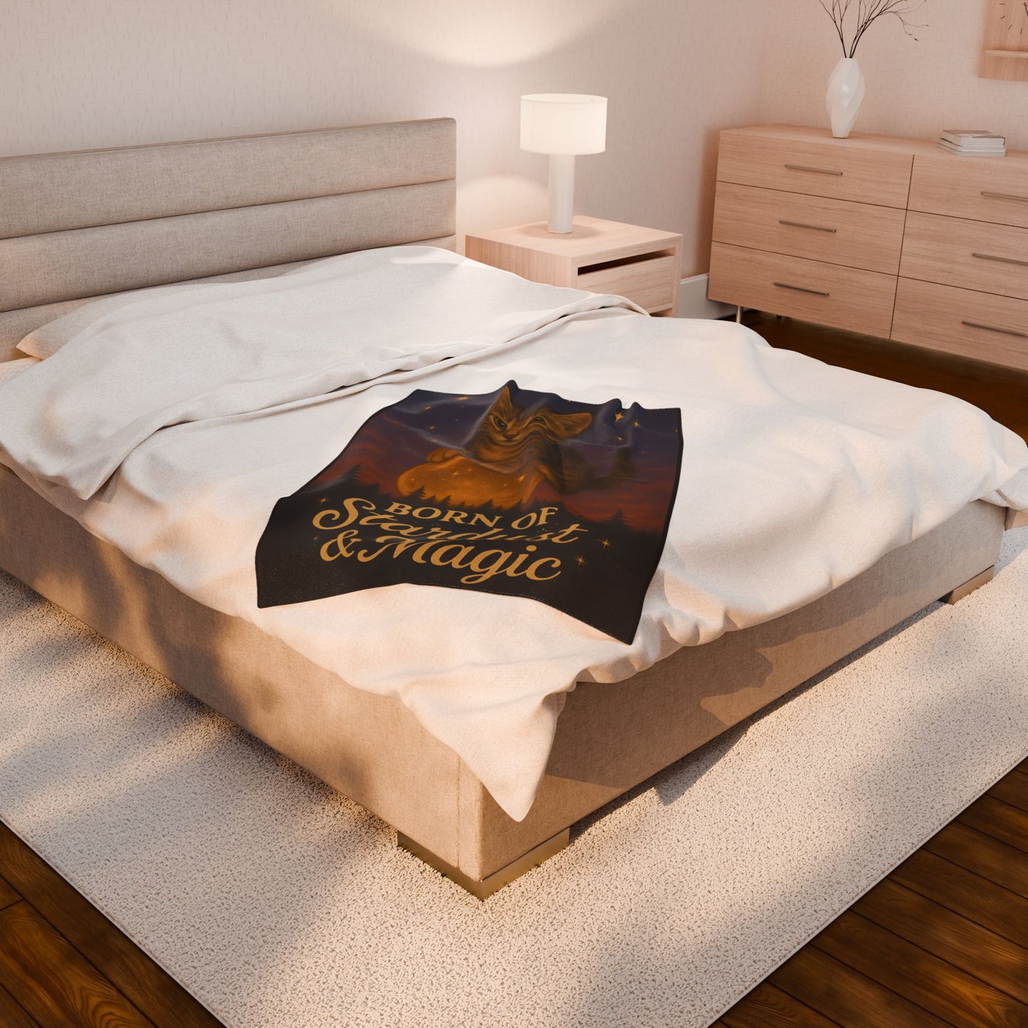 Born of Stardust & Magic - Velveteen Blanket
