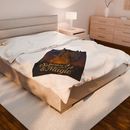 Born of Stardust & Magic - Velveteen Blanket
