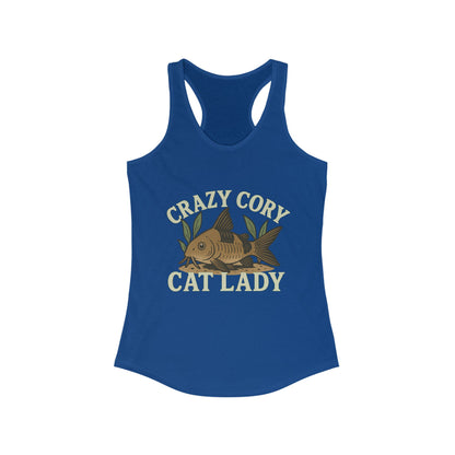 Crazy Cory Cat Lady – Women’s Racerback Tank Top