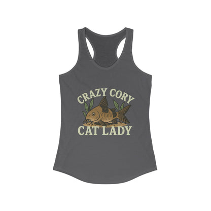 Crazy Cory Cat Lady – Women’s Racerback Tank Top