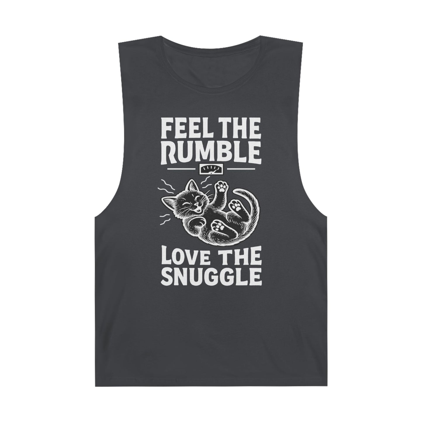 Feel the Rumble, Love the Snuggle - Vintage-Cut Muscle Tank Top