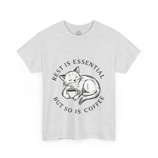 Rest Is Essential Coffee Cat - Classic Unisex T-Shirt