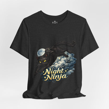 Night Ninja - Soft Unisex Cat T-Shirt