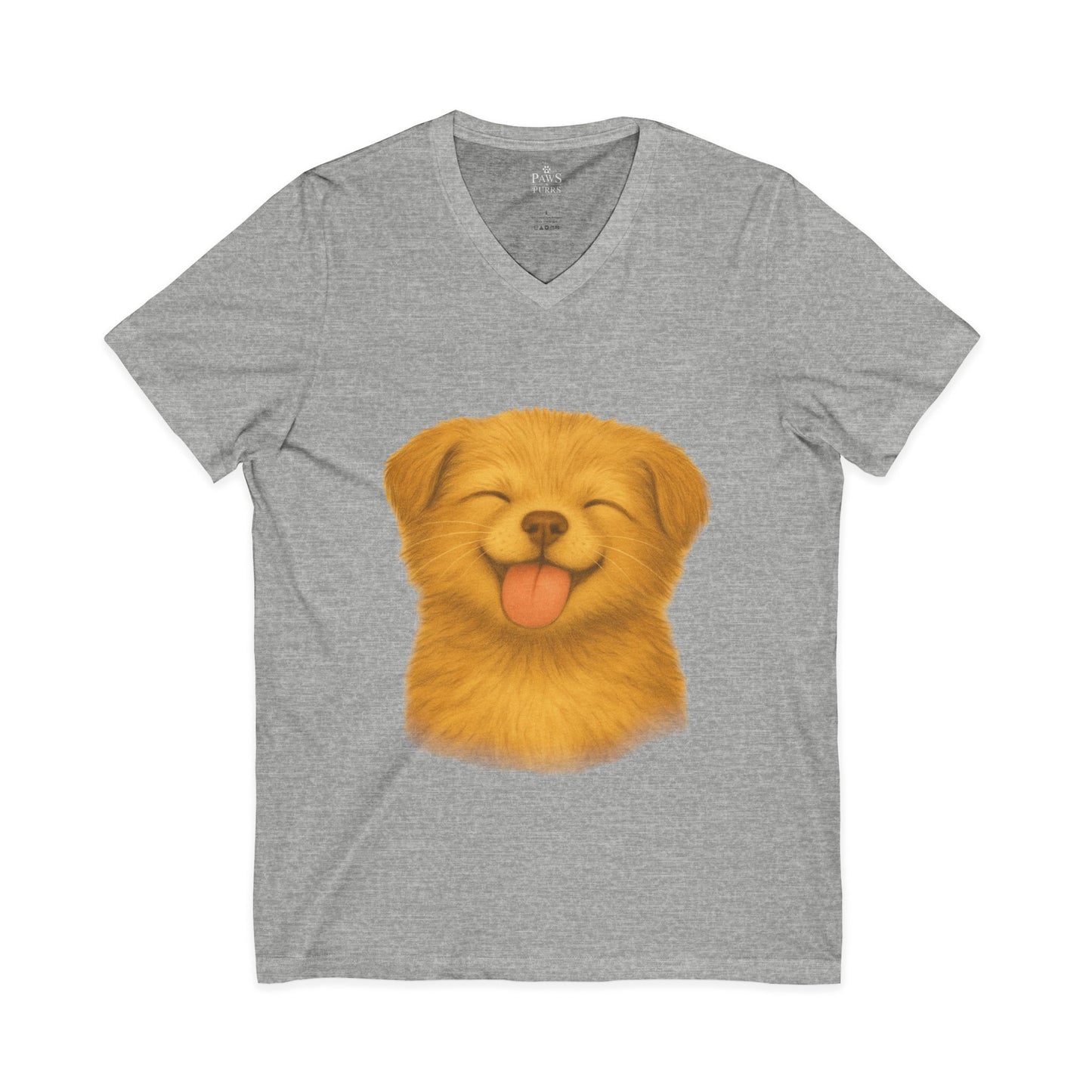 Puppy Lick - V-Neck Unisex T-Shirt