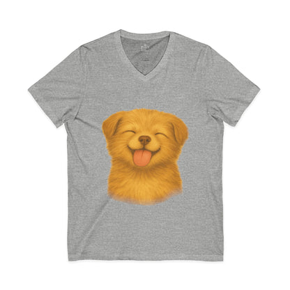 Puppy Lick - V-Neck Unisex T-Shirt