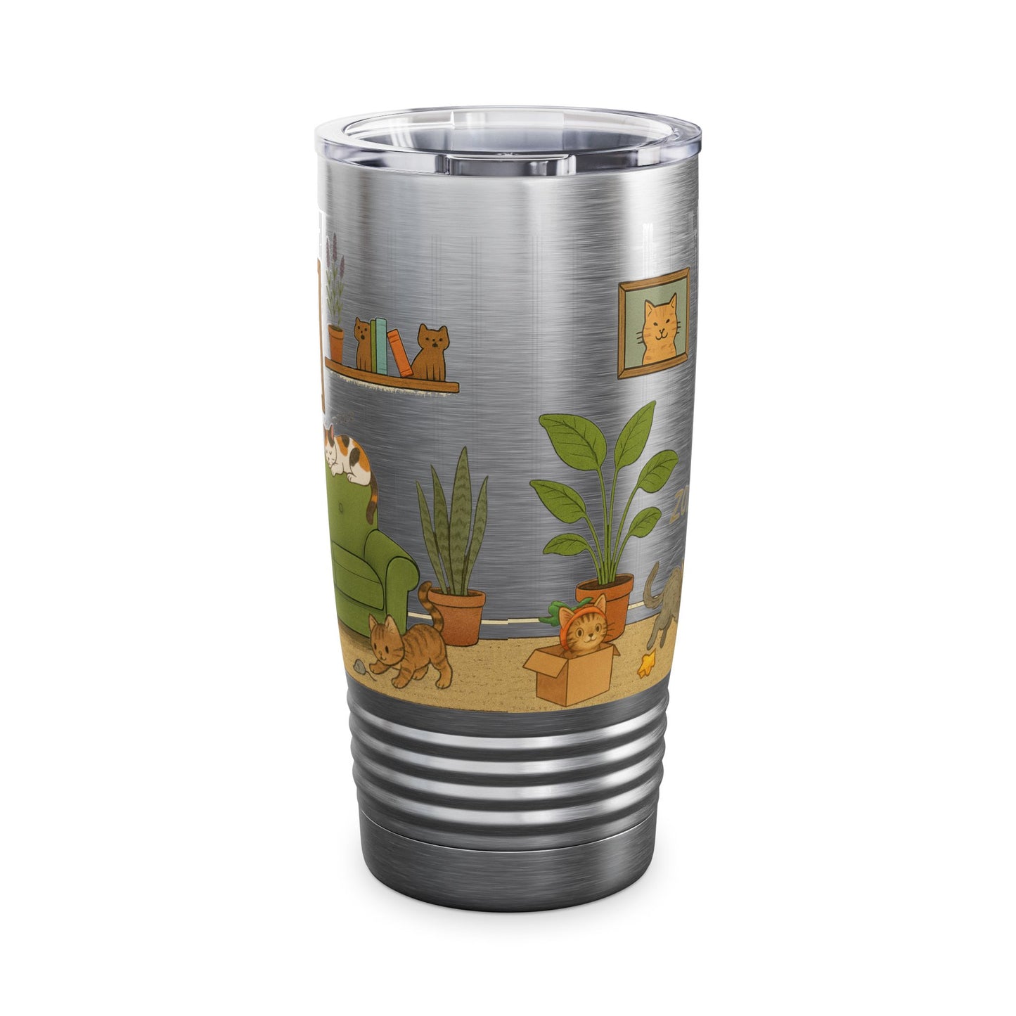 Cat House Zoomies – 20oz Insulated Travel Mug Tumbler