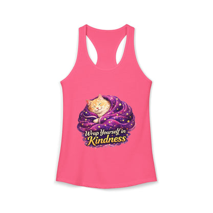 Wrap Yourself in Kindness – Women’s Racerback Tank Top