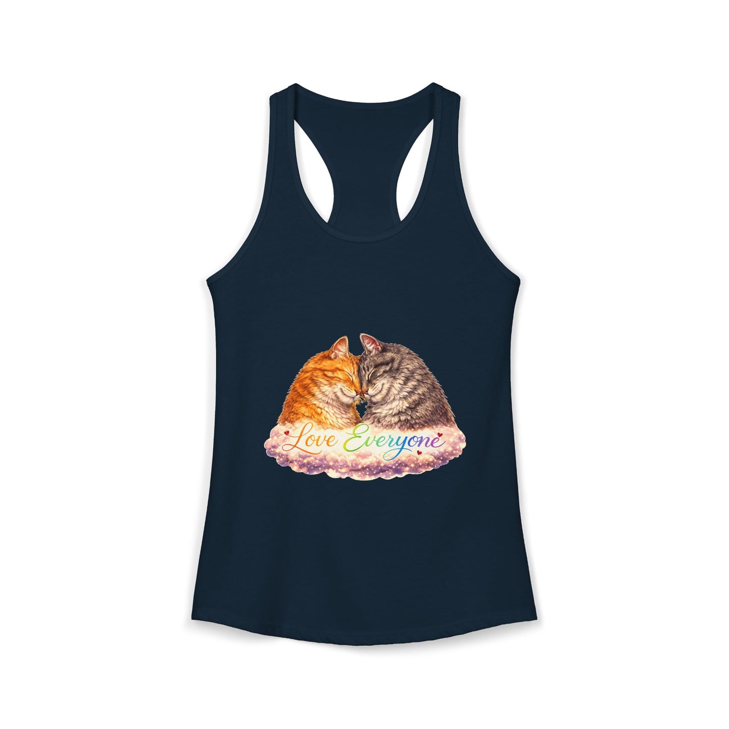 Love Everyone – Cat Pride Women’s Racerback Tank Top