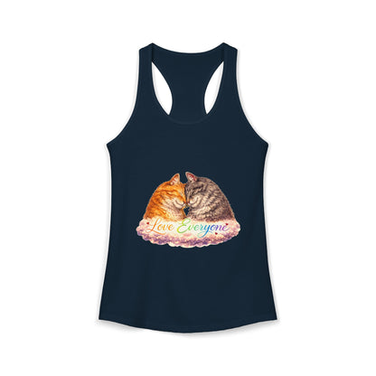 Love Everyone – Cat Pride Women’s Racerback Tank Top