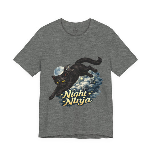 Night Ninja - Soft Unisex Cat T-Shirt