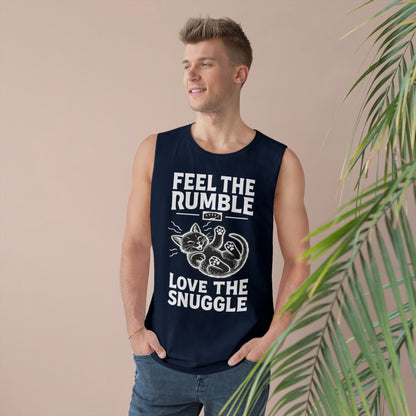 Feel the Rumble, Love the Snuggle - Vintage-Cut Muscle Tank Top