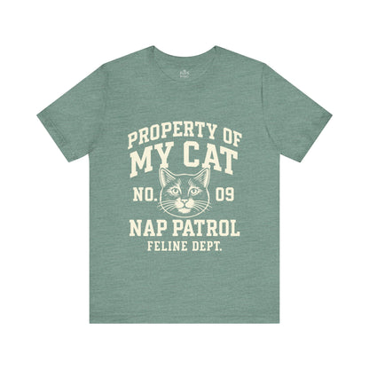 Property of My Cat Nap Patrol - Soft Unisex T-Shirt