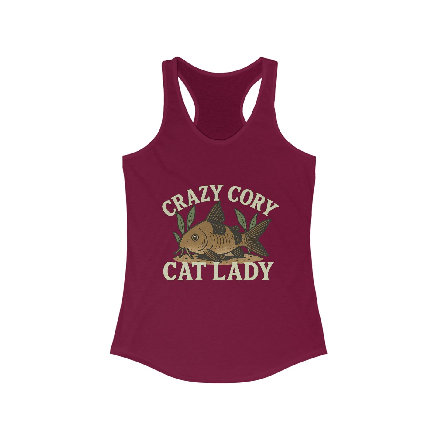 Crazy Cory Cat Lady – Women’s Racerback Tank Top