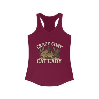 Crazy Cory Cat Lady – Women’s Racerback Tank Top