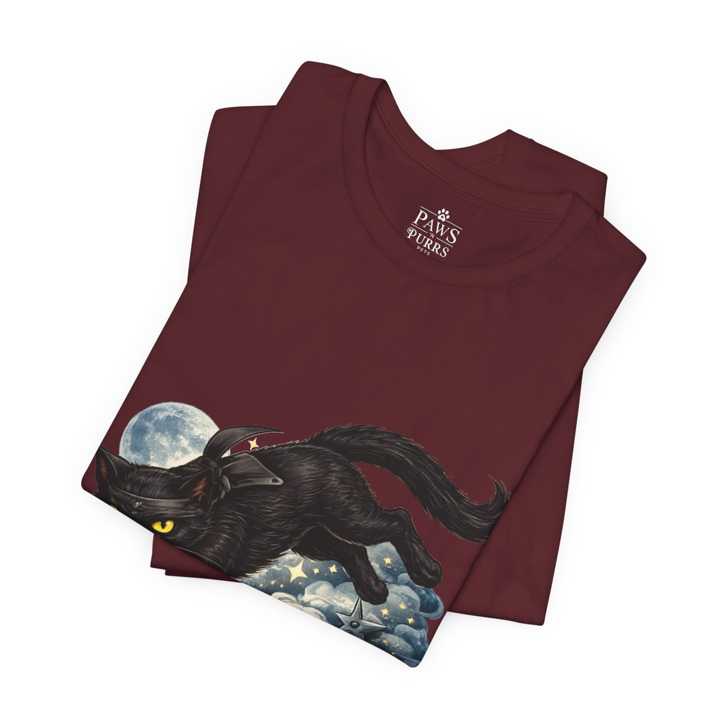 Night Ninja - Soft Unisex Cat T-Shirt
