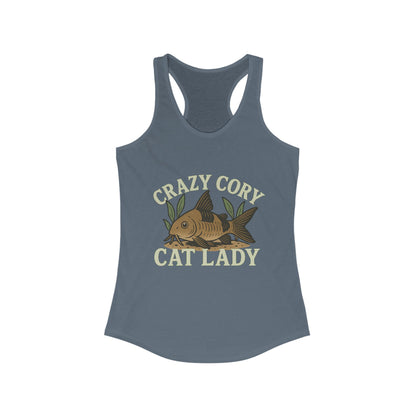 Crazy Cory Cat Lady – Women’s Racerback Tank Top