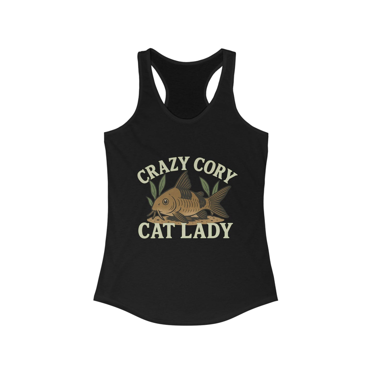 Crazy Cory Cat Lady – Women’s Racerback Tank Top