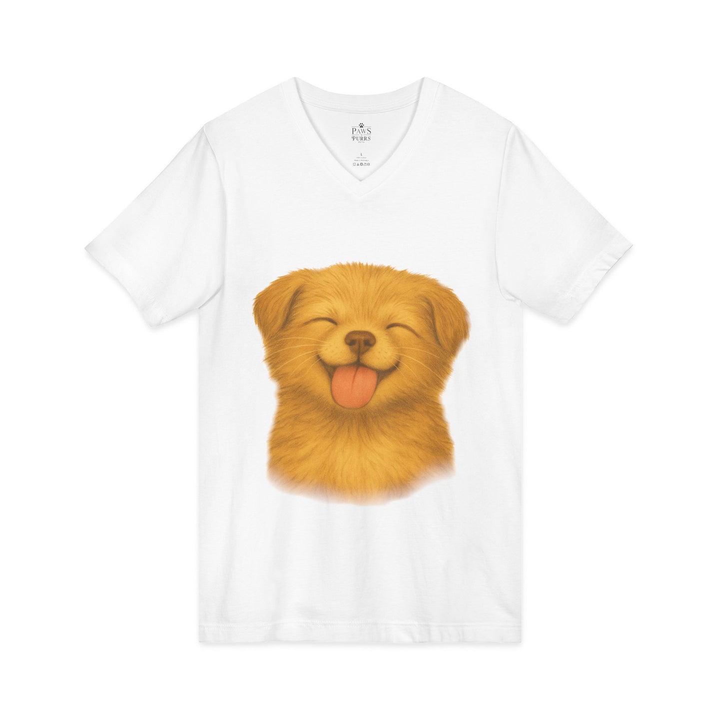 Puppy Lick - V-Neck Unisex T-Shirt