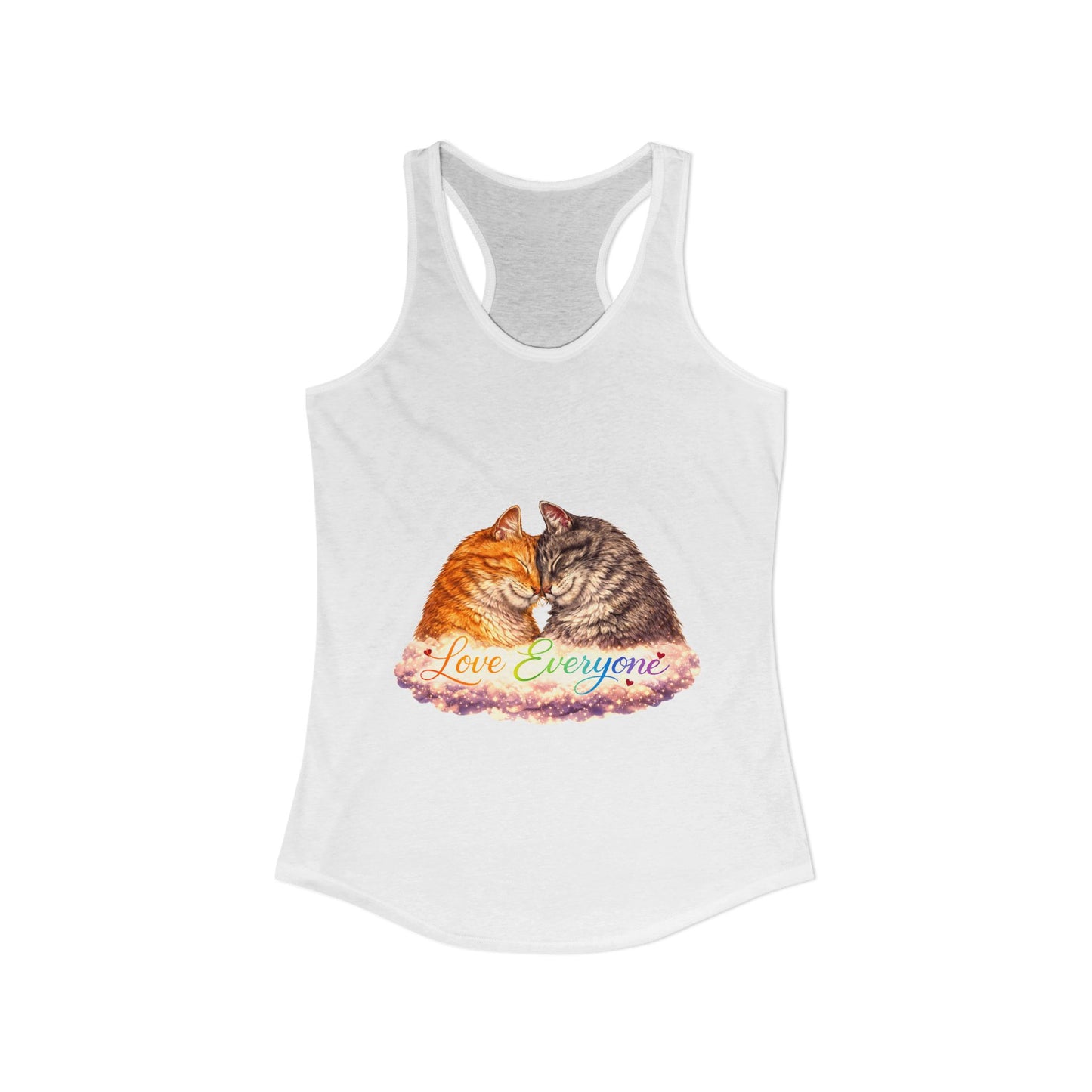 Love Everyone – Cat Pride Women’s Racerback Tank Top