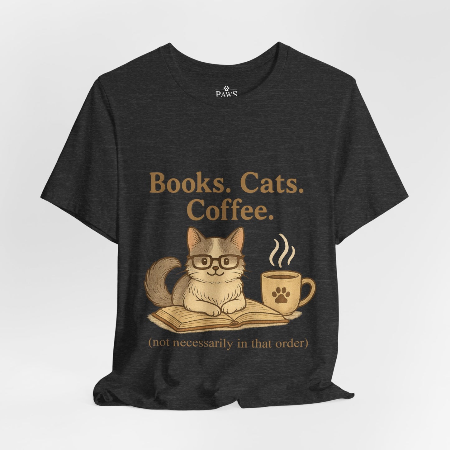 Books. Cats. Coffee. – Soft Unisex T-Shirt