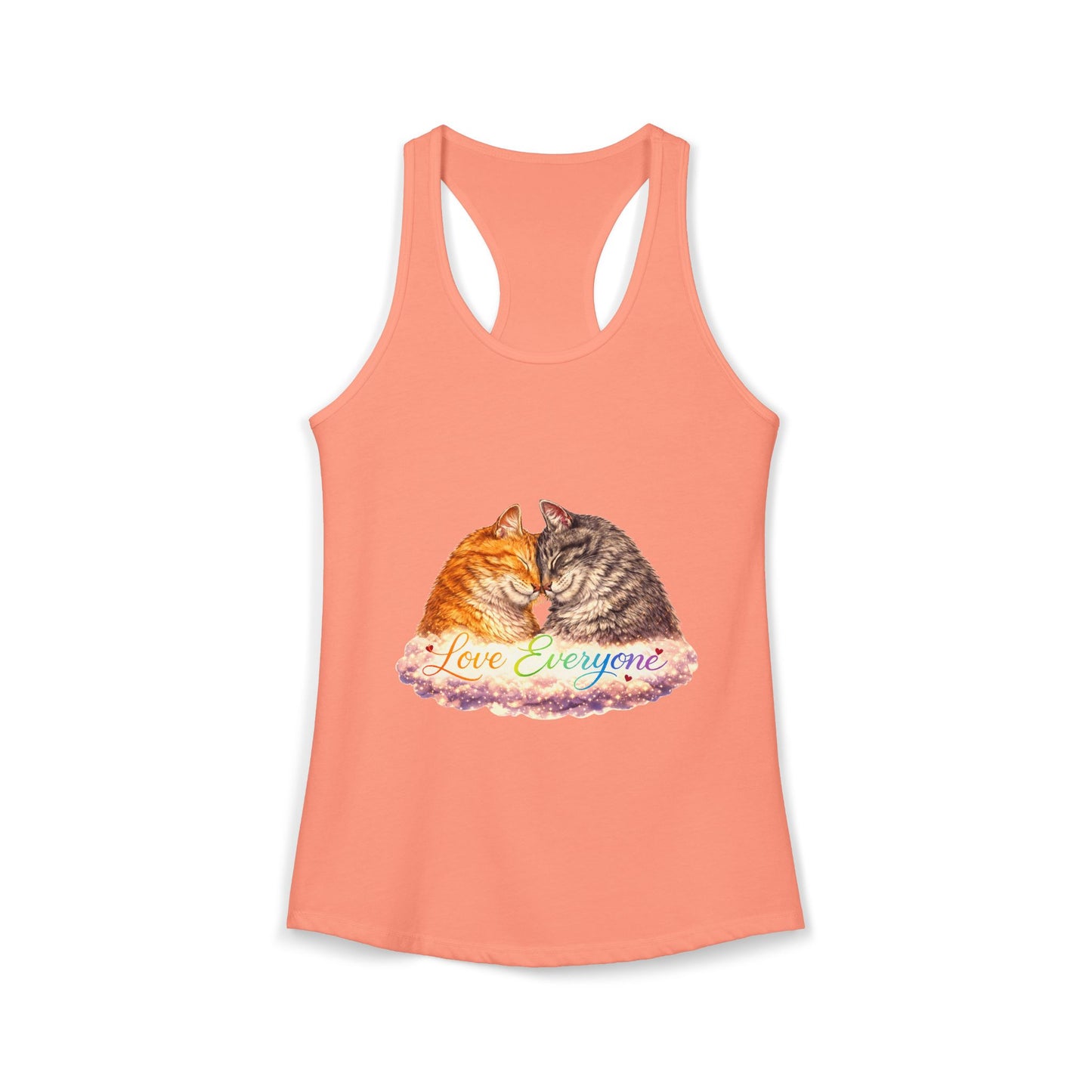 Love Everyone – Cat Pride Women’s Racerback Tank Top