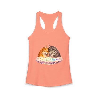 Love Everyone – Cat Pride Women’s Racerback Tank Top