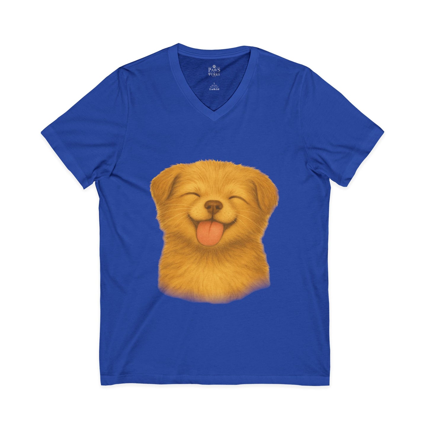 Puppy Lick - V-Neck Unisex T-Shirt