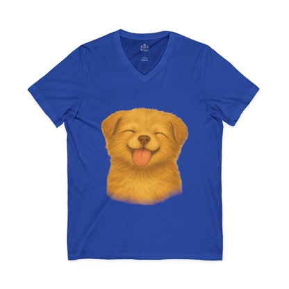 Puppy Lick - V-Neck Unisex T-Shirt