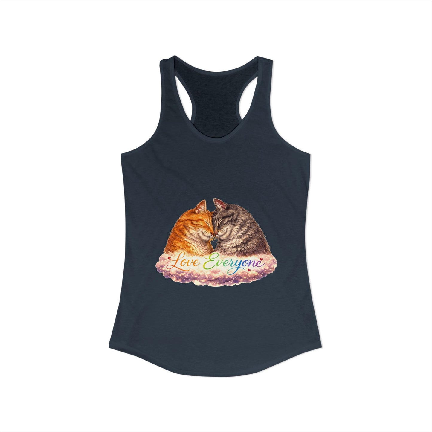Love Everyone – Cat Pride Women’s Racerback Tank Top