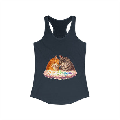 Love Everyone – Cat Pride Women’s Racerback Tank Top