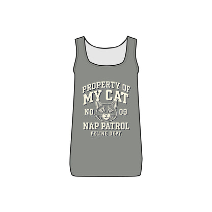 Property of My Cat Nap Patrol - Women's Micro Ribbed Tank