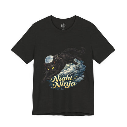 Night Ninja - Soft Unisex Cat T-Shirt
