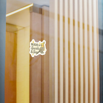 Made of Sparkle and Sass - Cockatiel Bird Vinyl Sticker