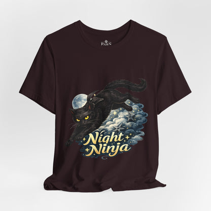 Night Ninja - Soft Unisex Cat T-Shirt