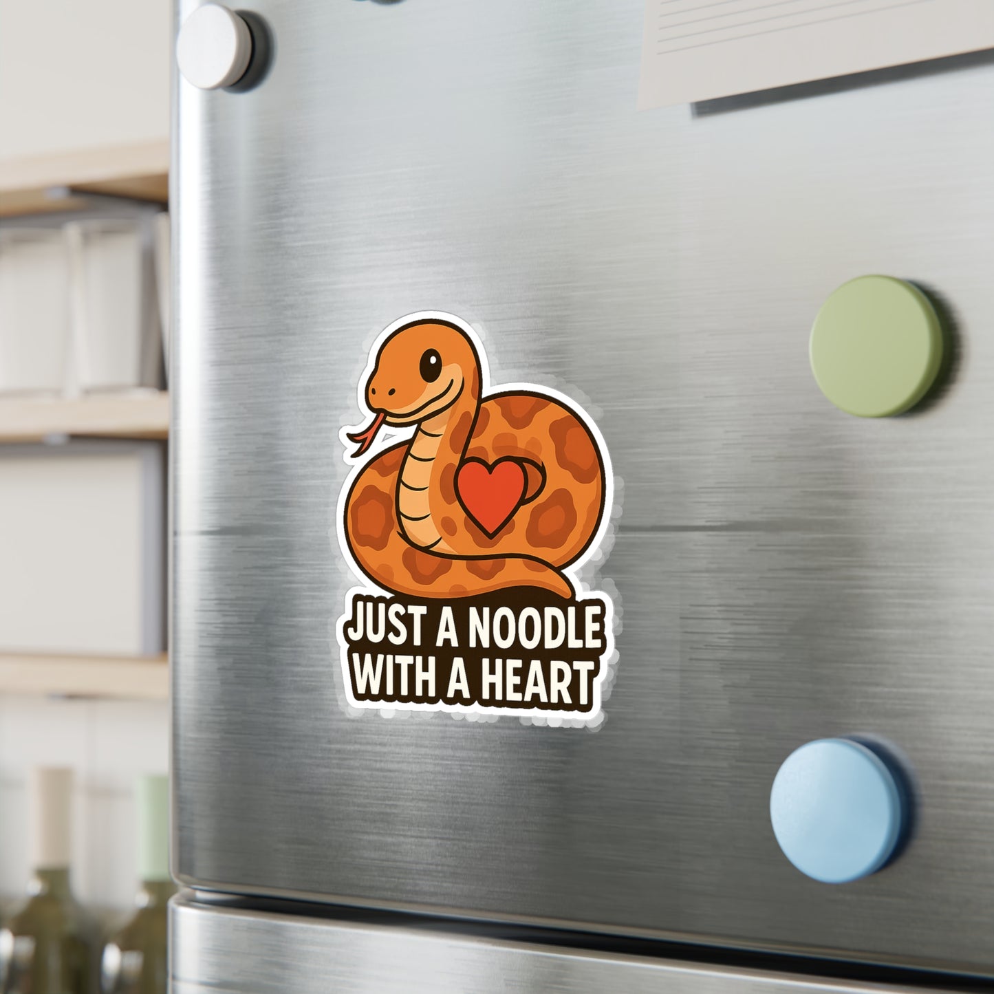 Just a Noodle With a Heart – Cornsnake Vinyl Sticker